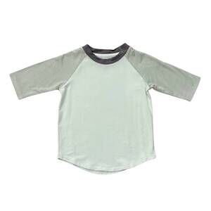 NEW BABYSPROUTS kid's raglan baseball tee in sky blue